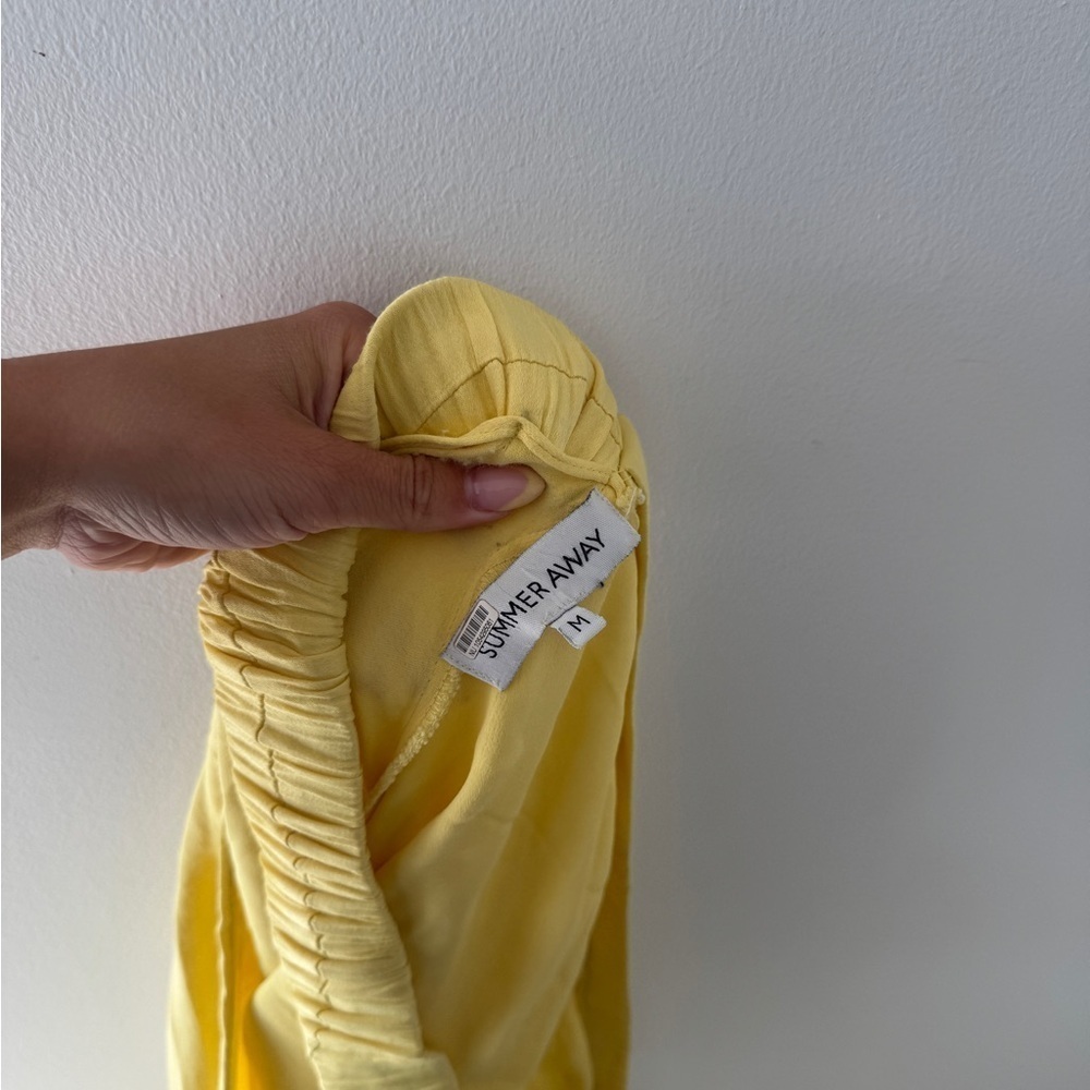SUMMER AWAY Matera Strapless Maxi Dress in Yellow M - Picture 10 of 10